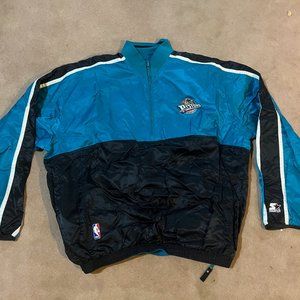 Detroit Pistons 90's Starter Quarter-Zip, Men's XL,